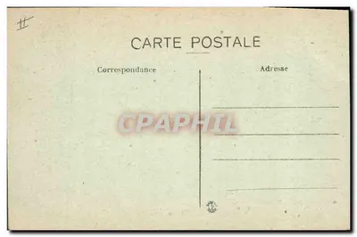 Digne — A Vista do Teatro e da Caixa de Economia — Edição Especial para as Senhoras da França — Verso