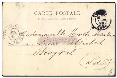 Evreux — La Caisse d'Epargne — G. Lebige, Edit. Evreux — Verso