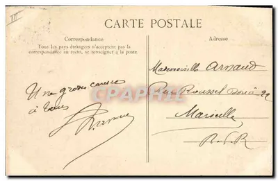 Bourne d'Auvergne — Dançarinos e músico — E.P. n°201 — Verso