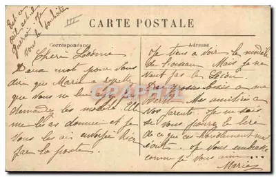 Kostiumy z Velay — La Bourrée des Conscripts — Wydawca: Léonard & Cie, nr 3589 — Rewers