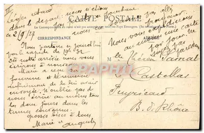 Auvergne - Brayande - Traje de Riom — Lib. Bongé-Béal, 24, rue de l'Eau, Clermont-Ferrand — Verso