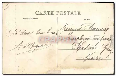 Notre Auvergne (Région du Puy-de-Dôme) — scène de couple — éditeur anonyme, n° de série non visible — Verso