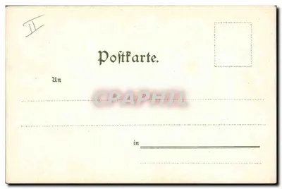 Młoda kobieta patrząca na mężczyznę — scena ogrodowa — Theo Strocer's Kunstverlag, Monotint-Postkarte, Serie III, No. 5228 — Rewers