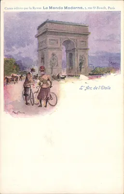 Arc de Triomphe — Paryż — wydane przez Revue Le Monde Moderne, 5 rue St-Benoît, Paryż