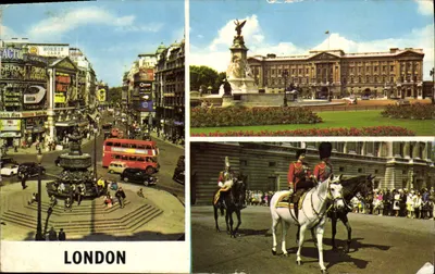 Londyn — widok z Piccadilly Circus, Pałac Buckingham i honorowy strażnik — wydawca Piccadilly Circus, PLC1072