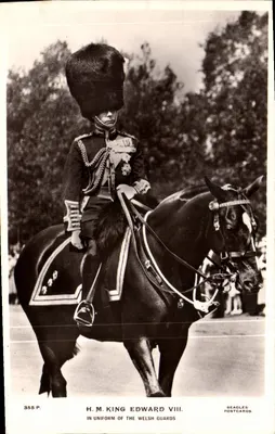 H.M. Król Edward VIII — w mundurze Welsh Guards — Beagles' Postcards n°355.P