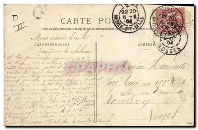 Revue du 14 Juillet 1904 — Avant les Décorations — Phototypie Hubert, Toul — Rewers