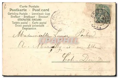 Dwa anioły w ogródku róż — wydawca L. P. nr 2706 — Rewers