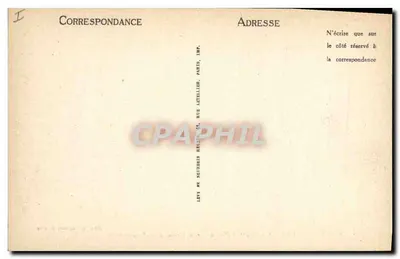 Gien — O Castelo, lado leste, o Asilo e a Caixa de Economia — Editor das Novas Galerias — Verso