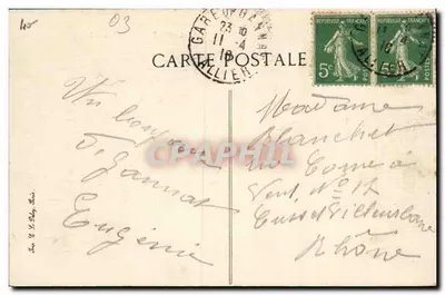 Gannat — La Caisse d'Epargne — Editor Lefevre-Utile, n° 1631 — Reverso