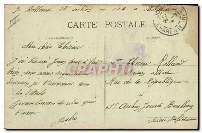 Jonzac (Charente) — Spaarbank — Marcel Delboy, fototypie, Bordeaux — Achterkant