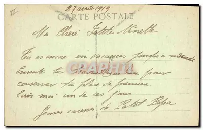 Kostium z VELAY na targu — Y.M. — Vaseille — Rewers