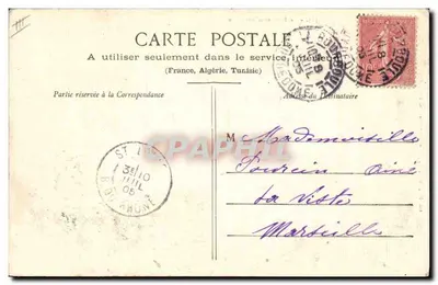 La Bourrée d'Auvergne — scena tańca tradycyjnego — Lib. Bougé-Béal, 21, Rue de l'Éch. (Hermon-Ferrand) — Rewers