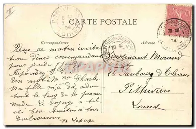 Um Camponês — A Auvergne Pittoresca, n°118 — Coleção V. C. Fidh. — Verso