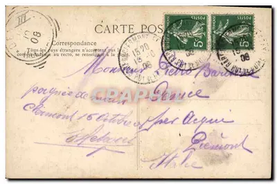 Bouree d'Auvergne — A Auvergne pitoresca — ELD — Verso