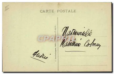 Para w tradycyjnym stroju — L'Auvergne — G.D'O. n°1014 — Rewers