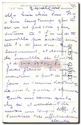 Soldados em ação — Inter-Art Co. — Série 'A.B.' — Verso