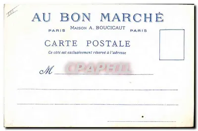 Pont au Change — Paris — Angeboten von den Magasins du Bon Marché — Rückseite