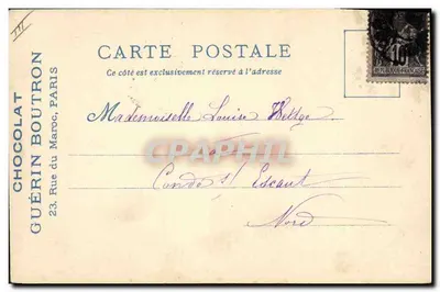 O Pilori — Condes-Suesgaut — Chocolat Guérin-Boutron — Verso