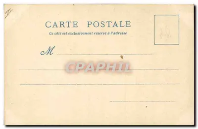 Praça do Pré aux Clercs — O Velho Paris — editor A. Robida, n° III — Verso