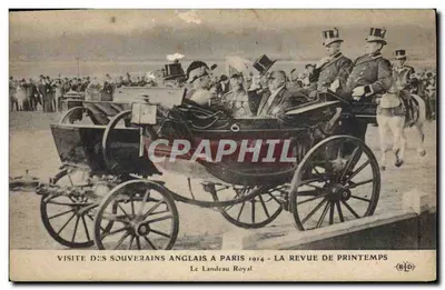 Wizyta angielskich monarchów w Paryżu 1914 — La Revue de Printemps — Le Landeau Royal — Wydawca B.D.