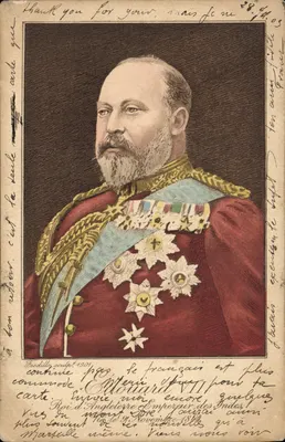 Edward VII — Król Anglii i Cesarz Indii — Bredilloy, rzeźba 1901