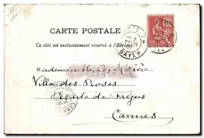 Chat en costume — musicien avec trompette — éditeur 'No. 7000' — Verso