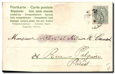 Cerubino con fiore — editore Louis Brancoilp — numero di serie non visibile — Verso