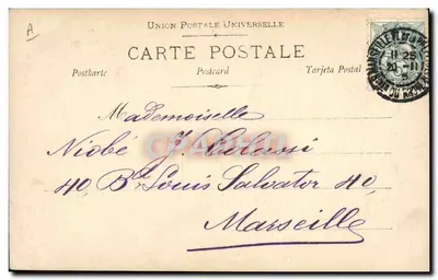 Retrato de la cantante Eyreams — editor Reuthbinger, París — n° 858/6 — Reverso