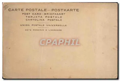 Mademoiselle Vermillon de Bryson — scène de danse en robe rouge — éditeur non imprimé sur la carte — Verso
