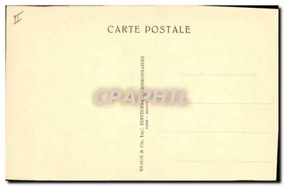Bilhete postal antigo Homem negro O lanche na floresta — Verso