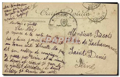 Montargis — A Caixa de Economia — LL. — Verso