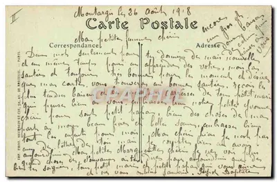 Montargis — A Caixa de Economia — Imp. Fot. Soultain e Cia — Verso