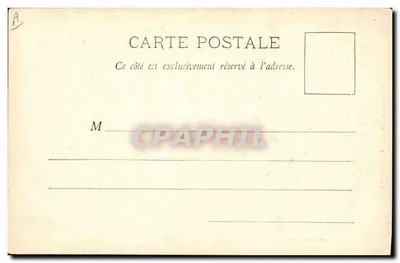 Mulher com lenço e chapéu — Auvergne — Lib. Monge-Isal, 21 rue de l'Église, Clermont-Ferrand — Verso
