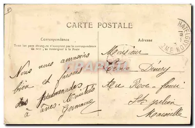 En route pour la Ville — Types d'Auvergne, n° 876 — Verso