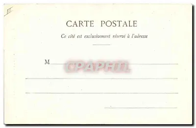 Mulher vestindo um traje das proximidades de Issoire — PARGANET — Lib. Bougé-Béal, 21 rue de l'Écu, Clermont-Ferrand — Verso