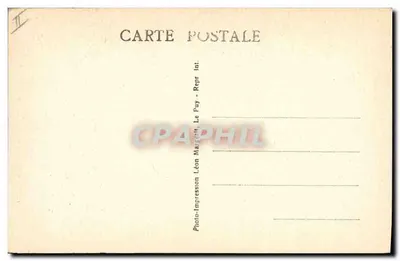 Tipo de Velho Camponês Montanhês — série 311 — Léon Margécit, Le Puy — Verso
