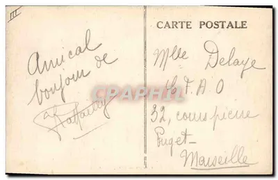 A Auvergne — 6262. Vis-à-Vis — A Bourrée d'Aubergno, editor M.F.L. — Verso