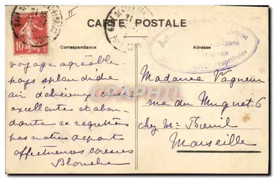 Jovem Auvergnate diante da Lente — MT 2361 — editor MT — Verso