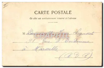 Vrouw in lokale klederdracht — Rond Clermont-Ferrand — Lib. Bongé-Baï, 21 Rue de l'Eau, Clermont-Ferrand — Achterkant
