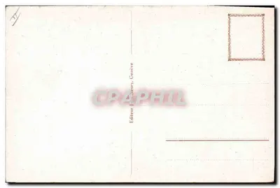 Kobieta siedząca wśród fiołków — ilustracja Bill Fishera — wydawca John Neury, Genewa — Rewers