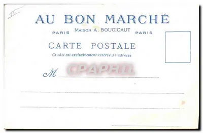 O Pilori — Paris — oferecida pelos Magasins du Bon Marché — Verso
