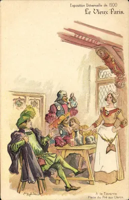 A Taverna dos Clercs — Exposição Universal de 1900 — A. Robida