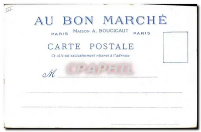 Ein Stück am Seine — Alt-Paris — Angeboten von den Geschäften des Bon Marché — Rückseite