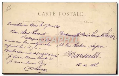 Amiens — Passagem de tirailleurs marroquinos — L. C. H. Paris — Verso