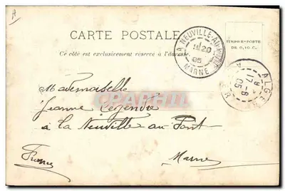 Cerimônia de despedida da Argélia — Tirallium Argelino — editor não visível — Verso