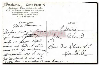 Mulher com crianças — cena bucólica — editor desconhecido — Verso