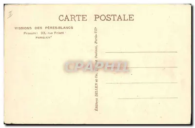 Mulher africana – Missão dos Padres Brancos – A.O.F. — Verso