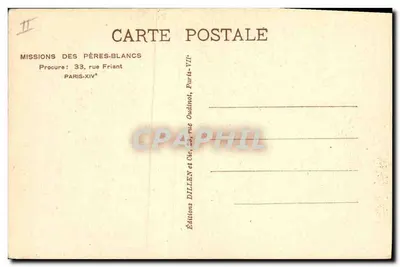 Mujer africana — Misión de los Padres Blancos — A.O.F. — Reverso