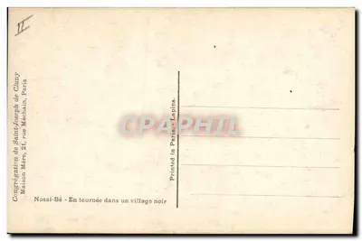 Nossi-Bé — Em turnê em uma vila negra — Congregação de São José de Cluny, impresso em Paris — Verso